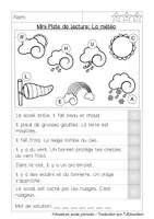 Aperçu - Feuilles d'exercices - Mini Piste de Lecture: La météo - Page 3