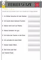 Vorschau - Arbeitsblätter - RECHTSCHREIBTRAINING mit Modellwörtern Ableiten · Verlängern · Merken Doppelkonsonanten · ck/tz · nk/qu · st/sp - Seite 1