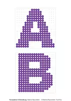 Vorschau - Stationenlernen - Buchstabeneinführung - Buchstaben bauen mit Bügelperlen - Seite 1