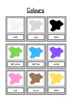 anteprima - Flashcard - Flashcards dei colori in inglese - Colours flashcards - Pagina 1