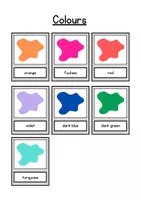 anteprima - Flashcard - Flashcards dei colori in inglese - Colours flashcards - Pagina 2