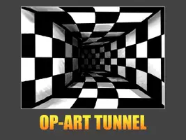 Vorschau - Stundenentwürfe - Kunstprojekt „Op-Art Tunnel“ – Optische Täuschung mit Linien und Perspektive - Seite 1