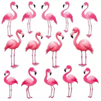 Vorschau - selbst erstellte Cliparts/Grafiken - Cliparts Flamingos Papageien Pfaue Tukane Sticker Sommer Tiere - Seite 1