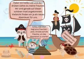 Vorschau - Stundenentwürfe - Interaktiver Escape Room (Schatzsuche) Deutsch Klasse 2-3 - Seite 1