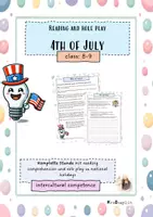 Vorschau - Arbeitsblätter - 4th of July - reading and roleplay for more intercultural competence - Deckblatt
