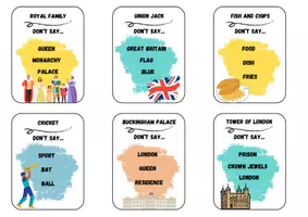 Vorschau - Arbeitsblätter - UK Warm-Up-Game "Don't say the word" | Englisch, Klasse 6.-7. | London, Great Britain, Aufwärmspiel - Seite 2