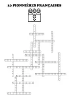 Vorschau - Arbeitsblätter - 20 PIONNIÈRES FRANÇAISES – Mots Croisés - Seite 1