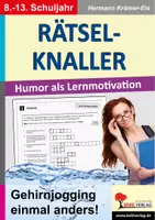 Vorschau - Arbeitsblätter - RÄTSELKNALLER | fächerübergreifend Sekundarstufe I und II Klasse 8-13 | Rätsel, Knobelaufgaben, Gehirnjogging, Um-die-Ecke-Denken, Vertretungsstunden, 16 Fächer, Lösungen - Deckblatt