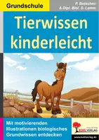 Vorschau - Arbeitsblätter - Tierwissen kinderleicht | Sachunterricht Biologie Grundschule Klasse 2-4 | Tiere, Zoologie, Infotexte, Ausmalbilder, Mindmap, Gruppenpuzzle, Differenzierung, Lösungen - Deckblatt