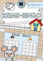 Vorschau - Stationenlernen - Reime Bingo | Lernspiel Deutsch | Klasse 1/2 - Deckblatt