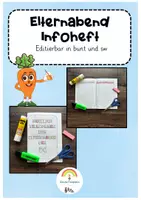 Vorschau - Arbeitsblätter - Elternabend Infoheft bunt und s/w - Deckblatt