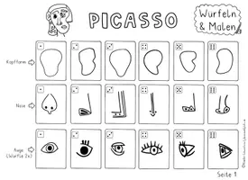 Vorschau - Stundenentwürfe - Kunst mit Picasso für Sekundarstufe 1: Malen, Würfeln & kreativ sein - Seite 3