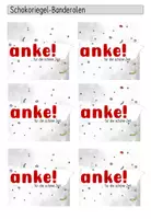 Vorschau - Mal- und Bastelvorlagen - Banderole Schokoriegel | Danke für die schöne Zeit! | Abschiedsgeschenk - Seite 1
