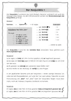 Vorschau - Arbeitsblätter - Arbeitsblatt/Merkblatt: Der Konjunktiv I + II (Kl. 7-10, DaZ/DaF) - Deckblatt