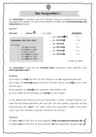 Vorschau - Arbeitsblätter - Arbeitsblatt/Merkblatt: Der Konjunktiv I + II (Kl. 7-10, DaZ/DaF) - Seite 1