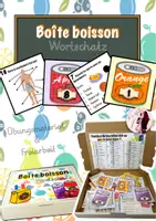 Vorschau - Stationenlernen - Boîte boisson (Getränke-Box): Lerntheke Wortschatz - Deckblatt