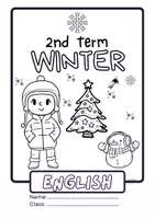 Vista previa - Hojas de trabajo - Portadas inglés de cada trimestre - página 3