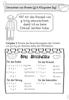 Vorschau - Arbeitsblätter - Gewichte Umrechnen/Rechnen Arbeitsblätter Klasse 3 - Seite 3