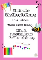 Vorschau - Arbeitsblätter - Einfache Liedbegleitung ab 4 Jahren - Summ summ summ für Kita und MFE - Deckblatt