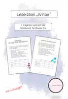Vorschau - Arbeitsblätter - Leserätsel "Winter"/ Logical - Deckblatt