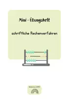 Vorschau - Arbeitsblätter - Übungsheft Schriftliche Rechenverfahren - Deckblatt