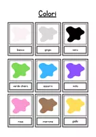 anteprima - Flashcard - Flashcards colori in italiano - Pagina 1