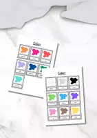 Vista previa - Tarjetas / Manipulativos - Flashcards colori in italiano - tarjetas de colores en italiano - Portada
