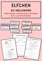 Vorschau - Arbeitsblätter - Halloween: Elfchen zum Thema Halloween - Deckblatt