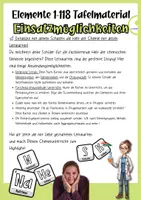 Vorschau - Mal- und Bastelvorlagen - Elemente der Chemie | Flashcards sw fakultativ zum Ausmalen - Seite 2