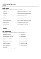 Vorschau - Arbeitsblätter - Galvanische Korrosion (Informationstext und Übungen) - Seite 1