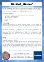Vorschau - Arbeitsblätter - AnybookPro Material: Hörrätsel Märchen - Seite 1
