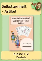 Vorschau - Arbeitsblätter - Selbstlernheft Artikel (Wortarten nach Montessori) - Deckblatt