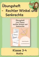 Vorschau - Arbeitsblätter - Selbstlernheft: rechter Winkel und Senkrechte (3. und 4. Klasse) - Deckblatt