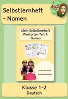Vorschau - Arbeitsblätter - Selbstlernheft: Nomen (Wortarten nach Montessori) - Deckblatt