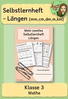 Vorschau - Arbeitsblätter - Selbstlernheft Längen 2 (mm,cm,dm,m,km) - Deckblatt