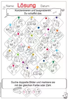 Vorschau - Arbeitsblätter - Materialsammlung KONZENTRATION KLASSE 5 UND 6, inkl. Lösungen - Seite 1