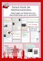 Vorschau - Stundenentwürfe - Einfach Politik: Der Nationalsozialismus: Kampf gegen die Demokratie und Machtübernahme - Deckblatt