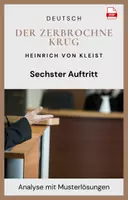 Vorschau - Unterrichtsreihen - 6.Auftritt: Der zerbrochne Krug - Heinrich von Kleist - Deckblatt
