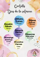 Vista previa - Decoración del aula - Cartells Dies de la setmana - Portada
