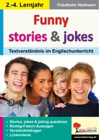 Vorschau - Arbeitsblätter - Funny stories and jokes – Textverständnis Englisch | Englisch Sekundarstufe I Klasse 6-10 | Lesekompetenz, Kurzgeschichten, Witze, Rollenspiele, Lösungen - Deckblatt