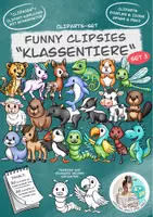 Vorschau - Arbeitsblätter - Set 3 Cliparts Funny Clipsies "Klassentiere" / Tierklasse - Deckblatt