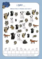 Vorschau - Arbeitsblätter - Brown Owl: Friends and family 'I SPY' - Seite 1
