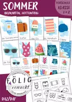 Vorschau - Arbeitsblätter - Sommer Bildkarten und Ausschneidebogen - Deckblatt