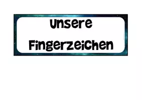 Vorschau - Bildkarten - Fingerzeichen für das Classroom Management - Seite 1
