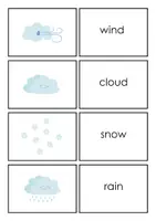 Vorschau - Spiele - First Words - English Flashcards WEATHER - Seite 1