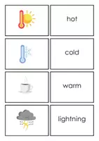 Vorschau - Spiele - First Words - English Flashcards WEATHER - Seite 2