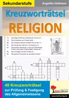 Vorschau - Arbeitsblätter - Kreuzworträtsel Religion | Weltreligionen, Bibel, Kirchenjahr, Jesus, Luther, Islam, Judentum, Buddhismus, Hinduismus | Religion Sekundarstufe Klasse 5-10 Lösungen - Deckblatt