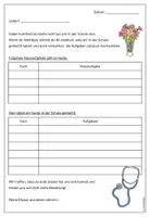 Vorschau - Arbeitsblätter - Vorlage - Krankenpost (Klasse 1-4) #schulstartbyextraklasse - Seite 2