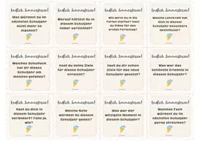 Vorschau - Spiele - Plauderkarten zum Schuljahresabschluss - Reflexion am Schuljahresende - Seite 3