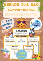 Vorschau - Mal- und Bastelvorlagen - Beende das Bild SOMMER-Edition / Version 1 / Klasse 1-6 - Deckblatt
